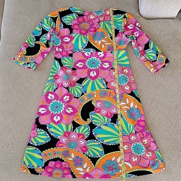 Spunk Wear Bright Retro Floral Flower Athletic Activewear Dress - Size Small - Picture 11 of 15